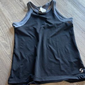 Girls black & gray tank top